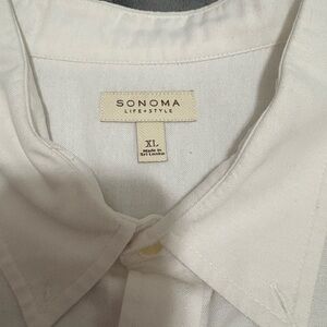 Sonoma White Button-Up Shirt